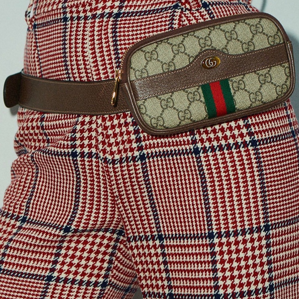 New Gucci Supreme Belt Bag, Bumbug, size 95/38